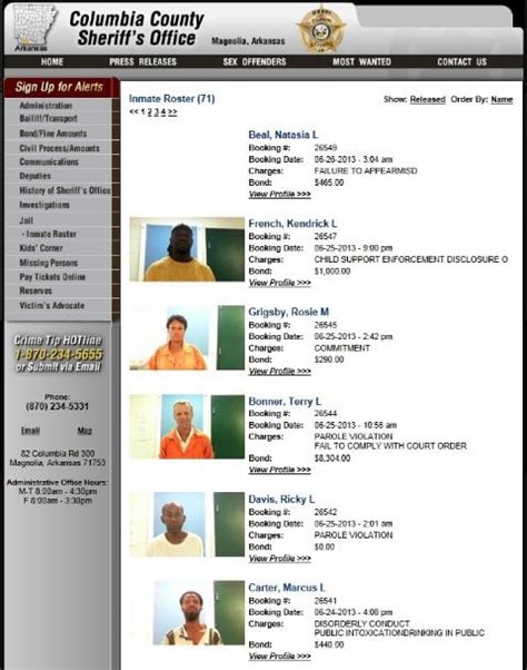 columbia county jail magnolia ar|columbia county prison roster.